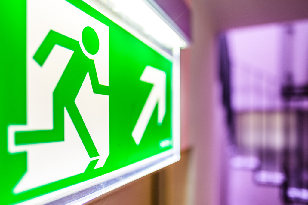emergency exit sign